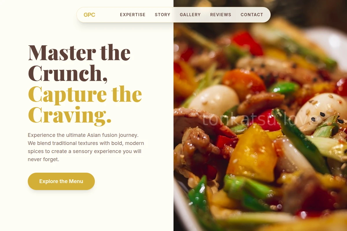 Culinary Asian Fusion Food
