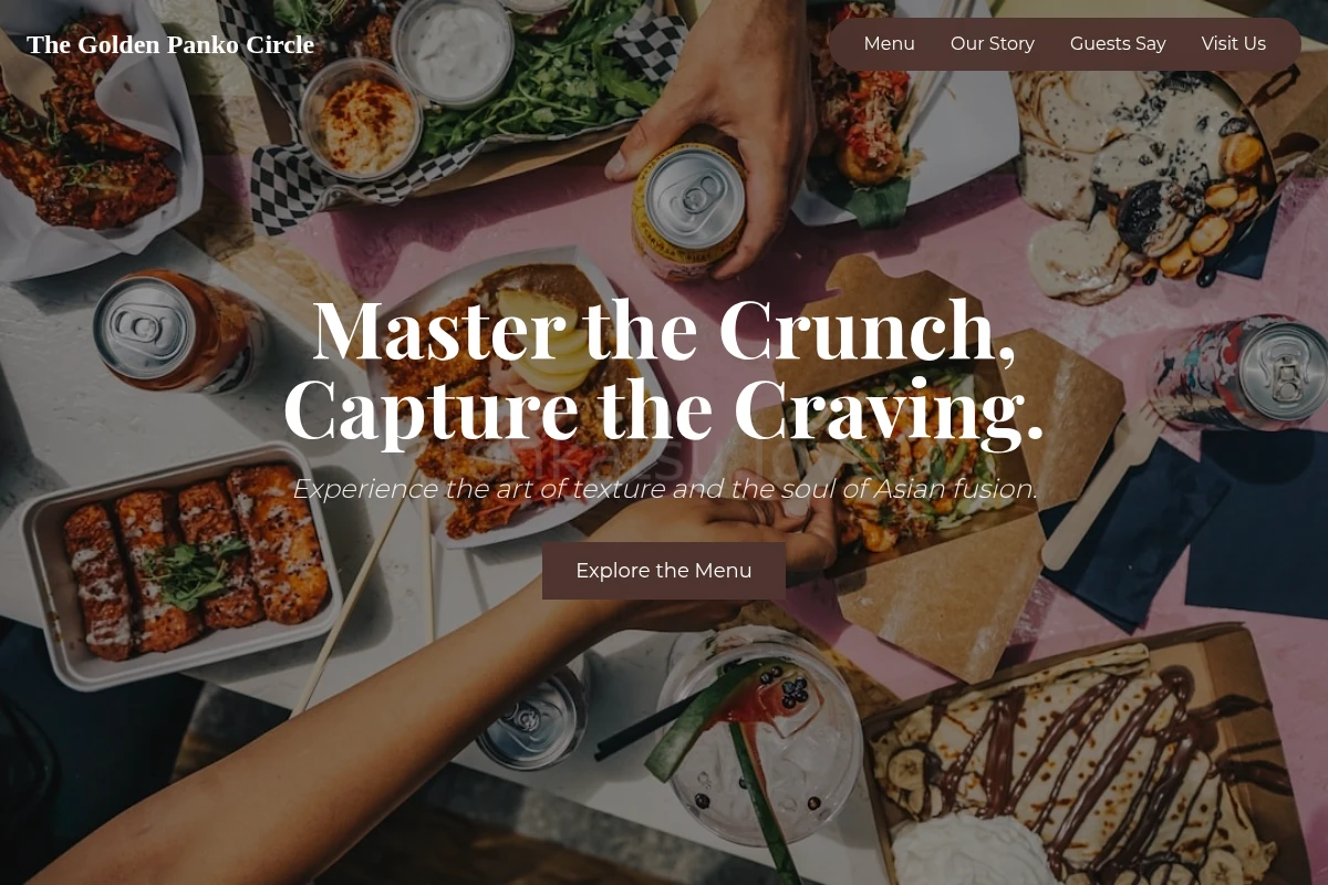 Gourmet Asian Fusion Food
